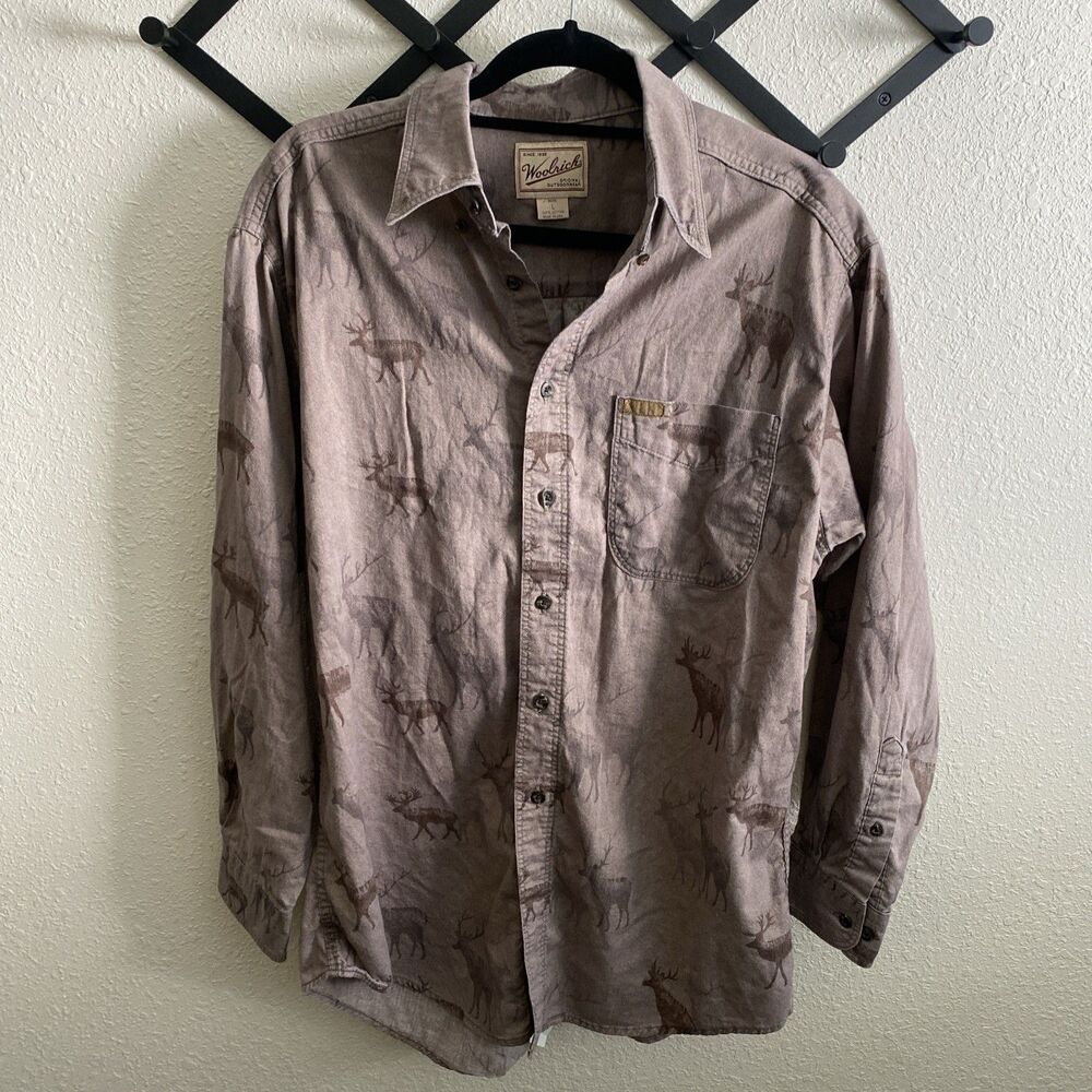 Woolrich Elk Flannel Button Up Men’s Size Large